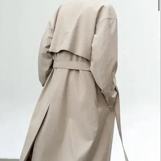 [BUNJANG] Insilence Tencel Trench Coat Beige M / 인사일런스 텐셀 트렌치 코트 베이지 M 새상품급