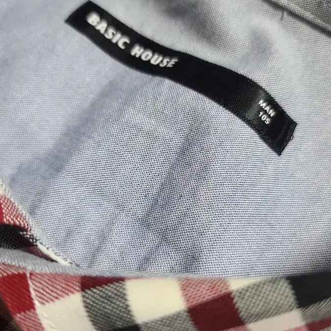 [BUNJANG] Basic House Slim Fit Oxford Check Shirt / 베이직하우스 체크셔츠 옥스퍼드셔츠 슬림핏 105 100 103