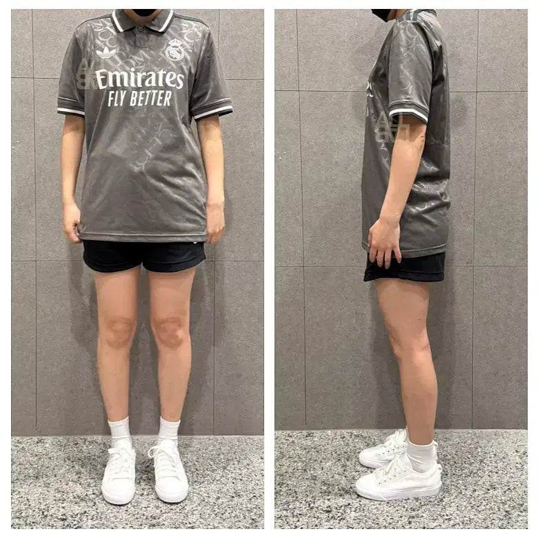 [BUNJANG] Adidas Real Madrid 2024/25 3rd Jersey Charcoal - KR / M / 아디다스 레알 마드리드 2024/25 3rd 저지 차콜 - KR / M