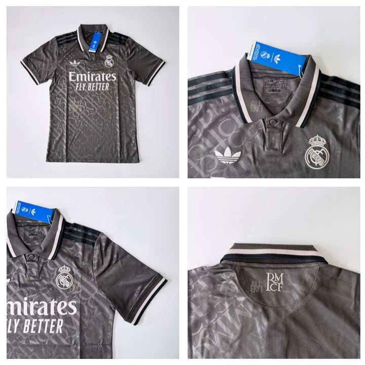 [BUNJANG] Adidas Real Madrid 2024/25 3rd Jersey Charcoal - KR / M / 아디다스 레알 마드리드 2024/25 3rd 저지 차콜 - KR / M