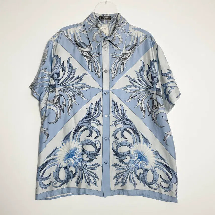 [SOLD OUT] D2 빈티지 지아니 베르사체 실크 셔츠 L-XL사이즈