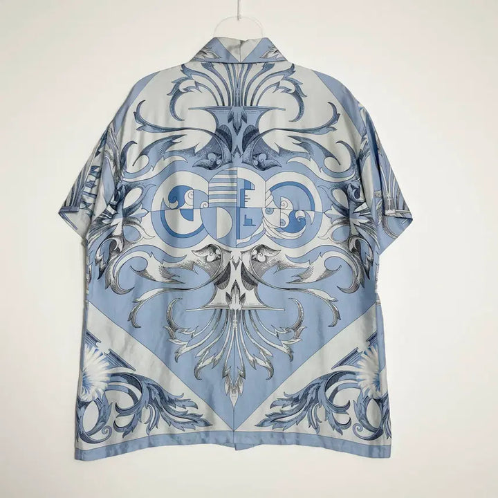 [SOLD OUT] D2 빈티지 지아니 베르사체 실크 셔츠 L-XL사이즈