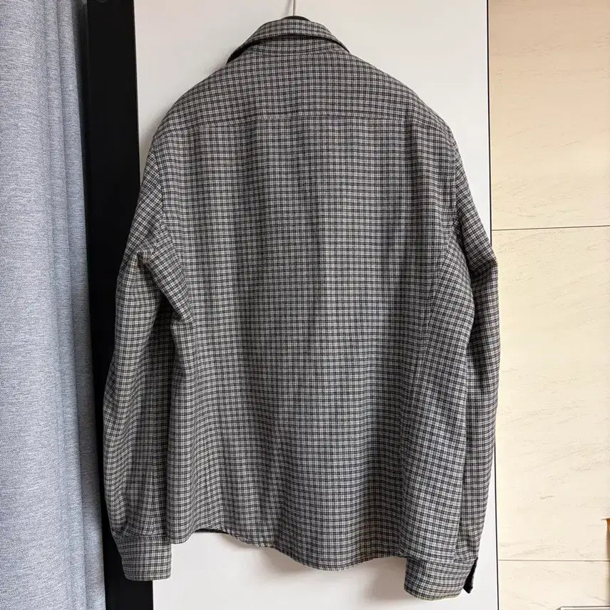 [BUNJANG] RVR Lardini Reversible Checkered Padded Jacket / RVR 라르디니 셔츠형 패딩 자켓 46