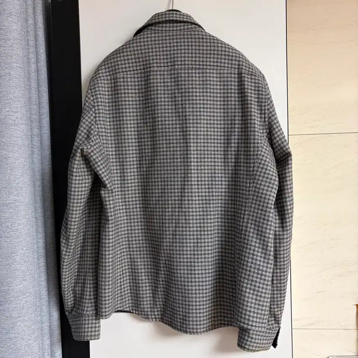 [BUNJANG] RVR Lardini Reversible Checkered Padded Jacket / RVR 라르디니 셔츠형 패딩 자켓 46