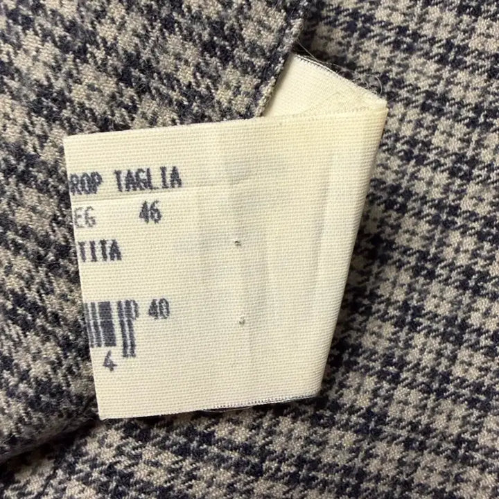 [BUNJANG] RVR Lardini Reversible Checkered Padded Jacket / RVR 라르디니 셔츠형 패딩 자켓 46