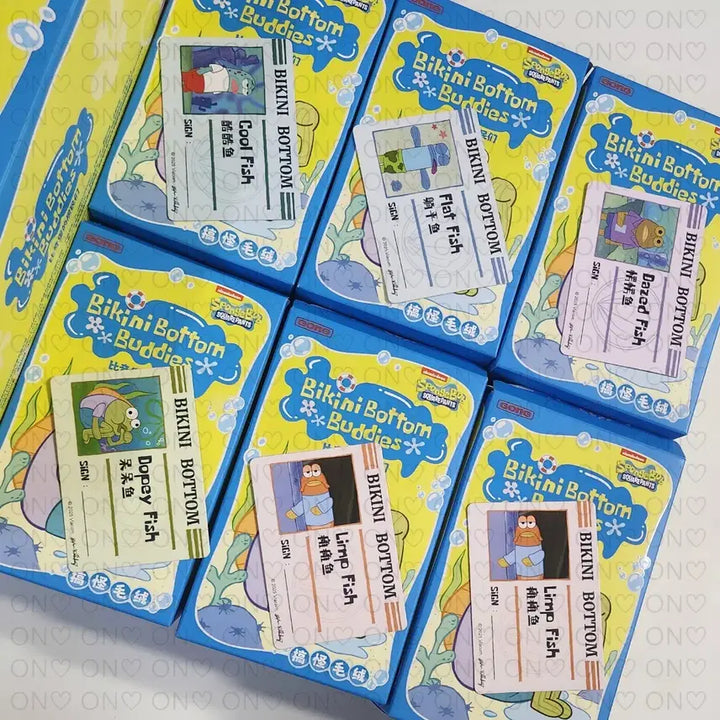 [BUNJANG] Popmart SpongeBob Bikini Bottom (Exhausted Fish) Keyring / [팝마트] 비키니 시티(힘빠진 물고기)
