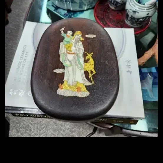 [BUNJANG] Antique Carved Wooden Inkstone / 벼루