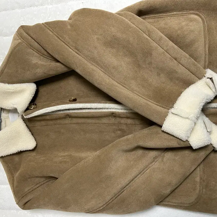 [BUNJANG] Lake Studio Suede Mouton Jacket Brown / 레이크스튜디오 스웨이드 무스탕 자켓 브라운