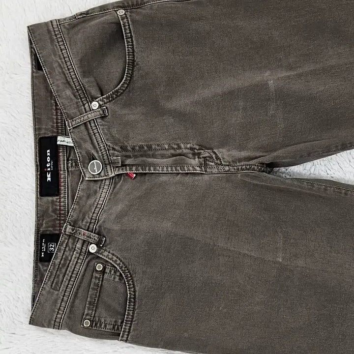 [BUNJANG] Kiton Brown Khaki Denim Pants / 키톤 브라운카키 데님 팬츠