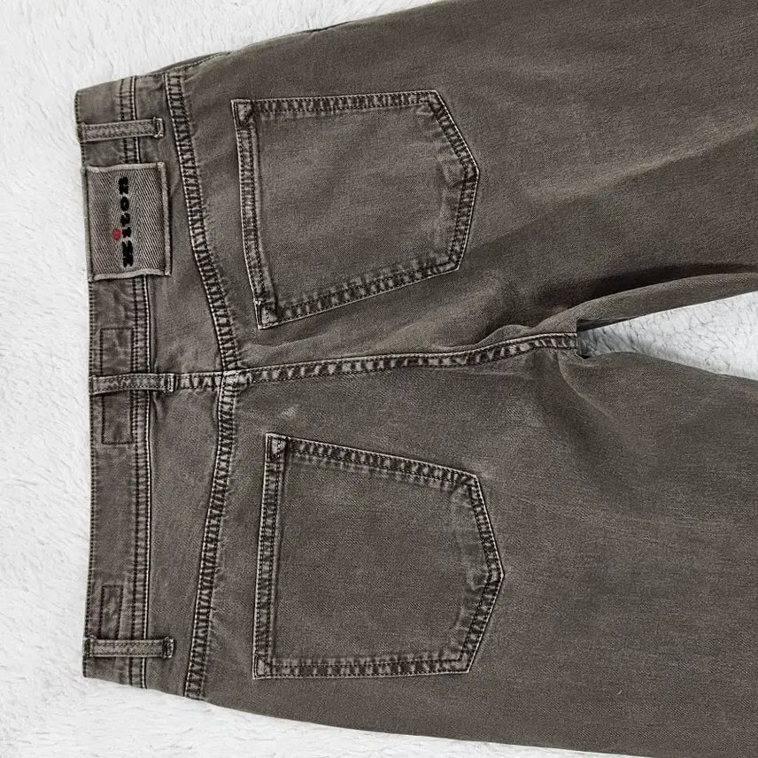 [BUNJANG] Kiton Brown Khaki Denim Pants / 키톤 브라운카키 데님 팬츠