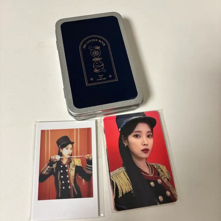 [BUNJANG] IU Golden Hour Tin Case Photocard &amp; Golden Hour Sticker Set / 아이유 골든아워 틴케이스 포토카드 + 골든아워 띠부띠부