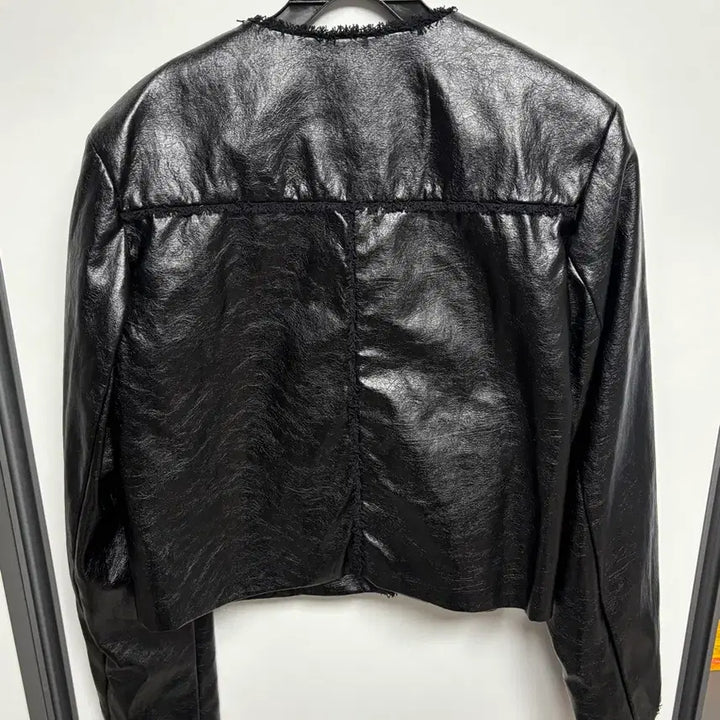 [BUNJANG] With Bloom Tweed Leather Jacket / 반택포 위드블룸 트위드 레더 자켓