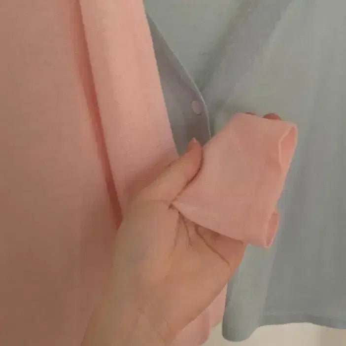 [BUNJANG] Be With You Pink Coral Crop Summer Cardigan / 비위드유 핑크코랄 크롭 썸머 가디건