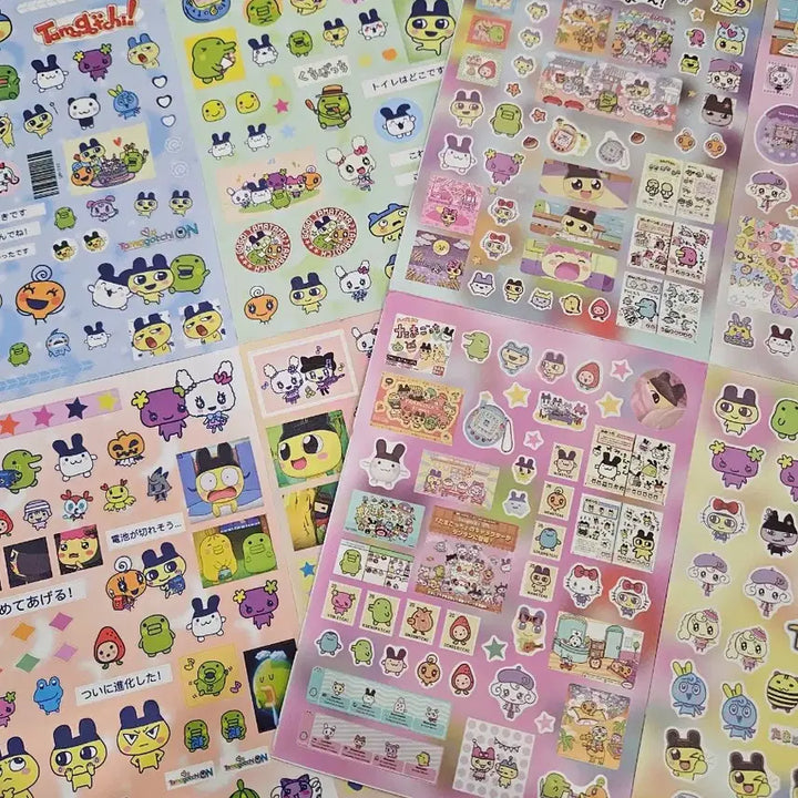 [BUNJANG] Tamagotchi Sticker Set / 다마고치 스티커 8장세트
