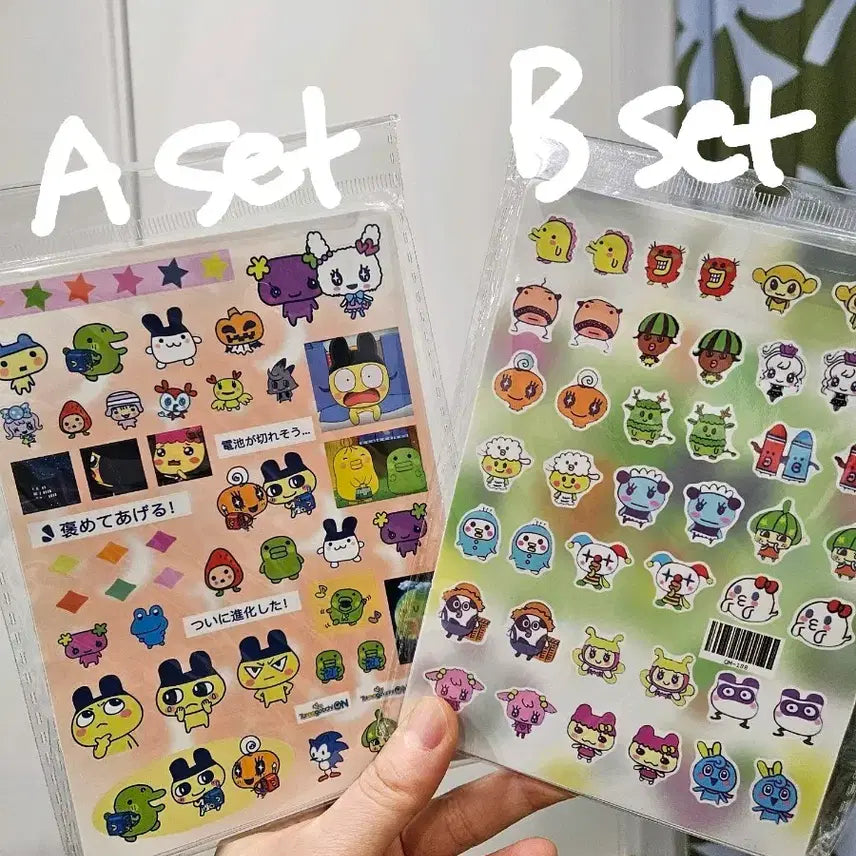 [BUNJANG] Tamagotchi Sticker Set / 다마고치 스티커 8장세트