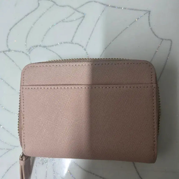 [BUNJANG] Louis Quatorze Pink Embossed Leather Clutch Card Wallet / 루이까또즈  일괄
