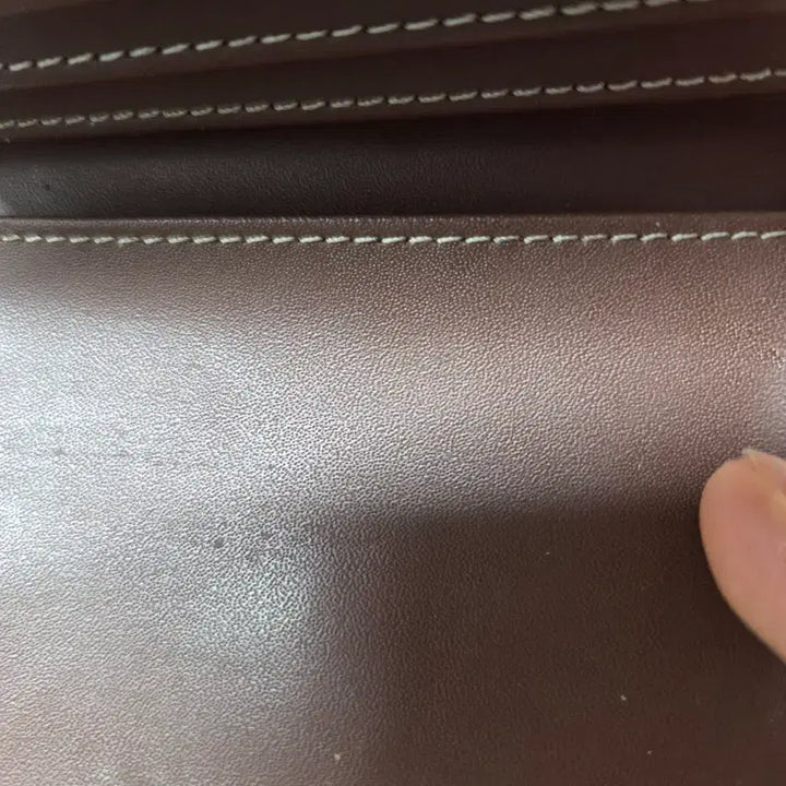 [BUNJANG] Louis Quatorze Pink Embossed Leather Clutch Card Wallet / 루이까또즈  일괄
