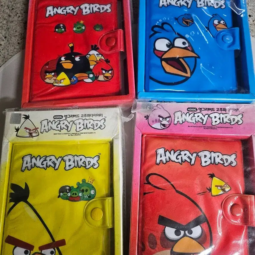 [BUNJANG] Angry Birds Diary Set / 고전 미개봉 앵그리버드 고주파 다이어리 4종 1권당 9000