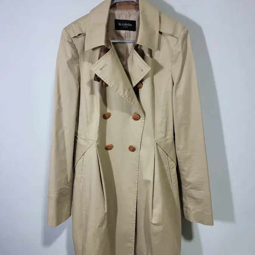 [BUNJANG] Le Ciel Trench Coat - Beige / 르콜레뜨 여성 트렌치 코트 베이지