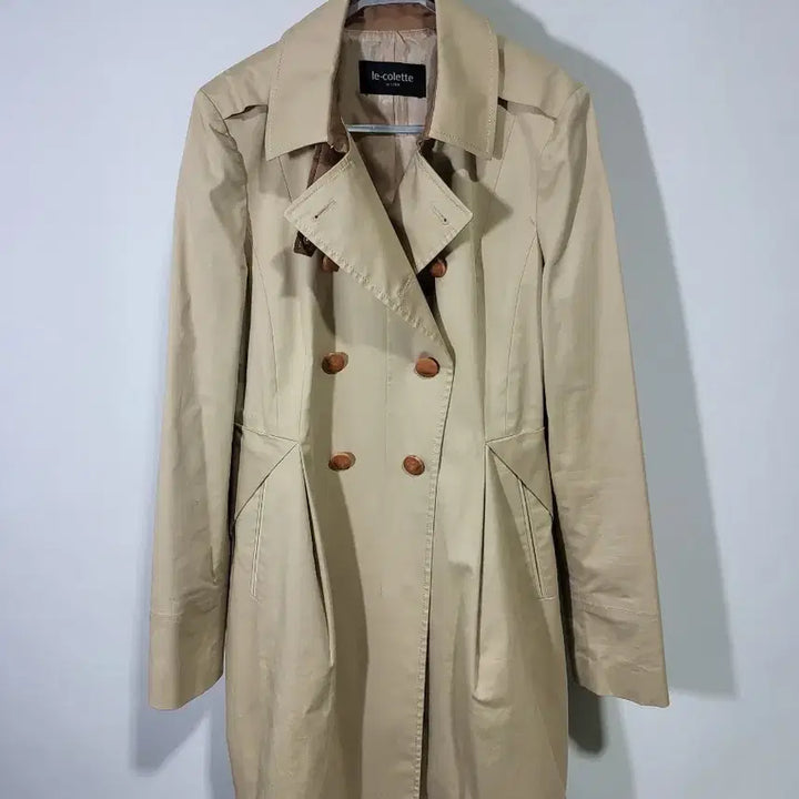 [BUNJANG] Le Ciel Trench Coat - Beige / 르콜레뜨 여성 트렌치 코트 베이지