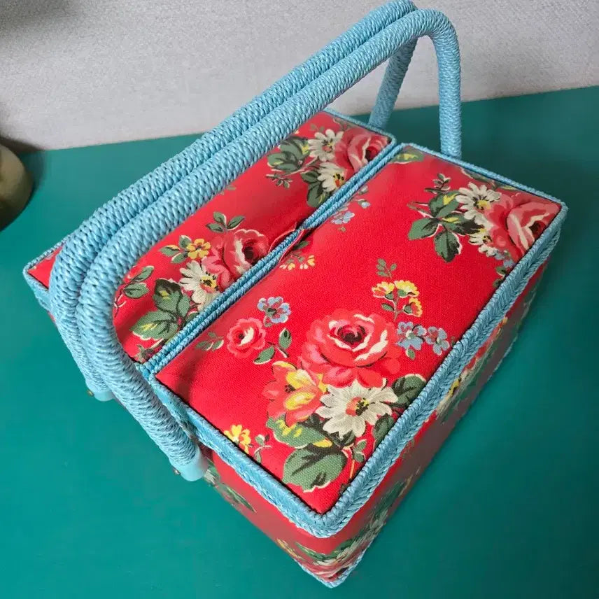 [BUNJANG] Cath Kidston Floral Pattern Sewing Box / 빈티지 캐스키드슨 소잉박스