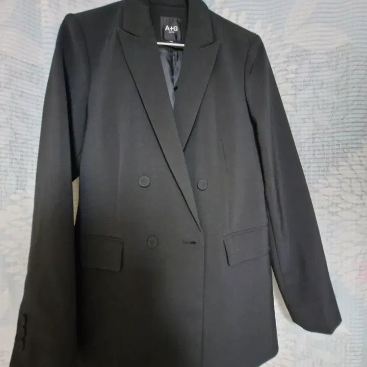 [BUNJANG] A+G Black Double-Button Jacket / A+G 블랙 더블버튼 자켓