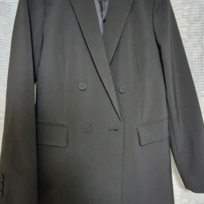 [BUNJANG] A+G Black Double-Button Jacket / A+G 블랙 더블버튼 자켓