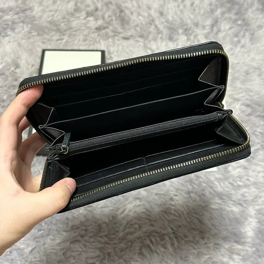 [BUNJANG] Gucci GG Marmont Matelasse Long Wallet Black / [풀구성] 구찌 GG 마몬트 마틀라세 장지갑 블랙