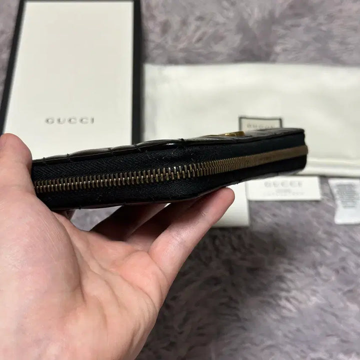 [BUNJANG] Gucci GG Marmont Matelasse Long Wallet Black / [풀구성] 구찌 GG 마몬트 마틀라세 장지갑 블랙