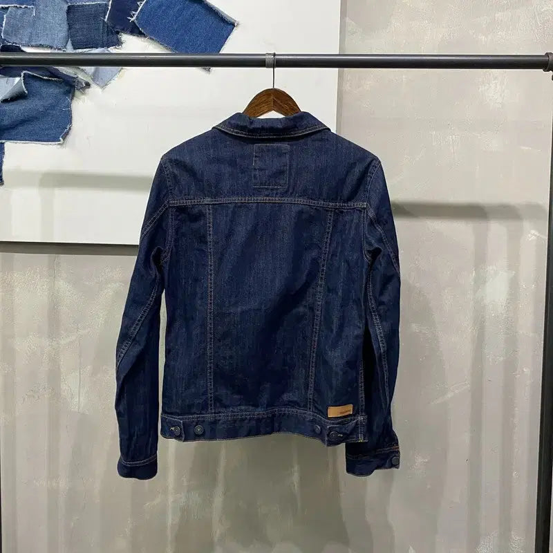 [BUNJANG] Pull&Bear Denim Trucker Jacket / (95) 풀앤베어 캐주얼 스트릿 생지 데님 트러커 진청자켓