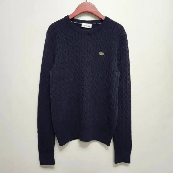 [BUNJANG] Lacoste Wool Cable Knit Sweater / 라코스테 울 꽈배기 니트 38(100) 사이즈