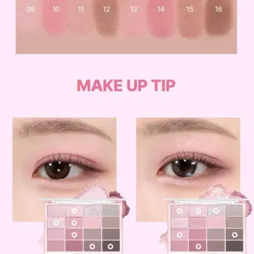 [BUNJANG] WAKEMAKE Soft Blurring 10 Lazy Pink Eyeshadow Palette / 웨이크메이크 소프트 블러링 10 레이지 핑크 (교환 가능)