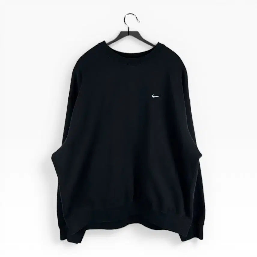 [BUNJANG] Nike NRG Swoosh Crewneck Sweatshirt / (무료배송)XXL) 나이키 NRG 스우시 맨투맨 블랙