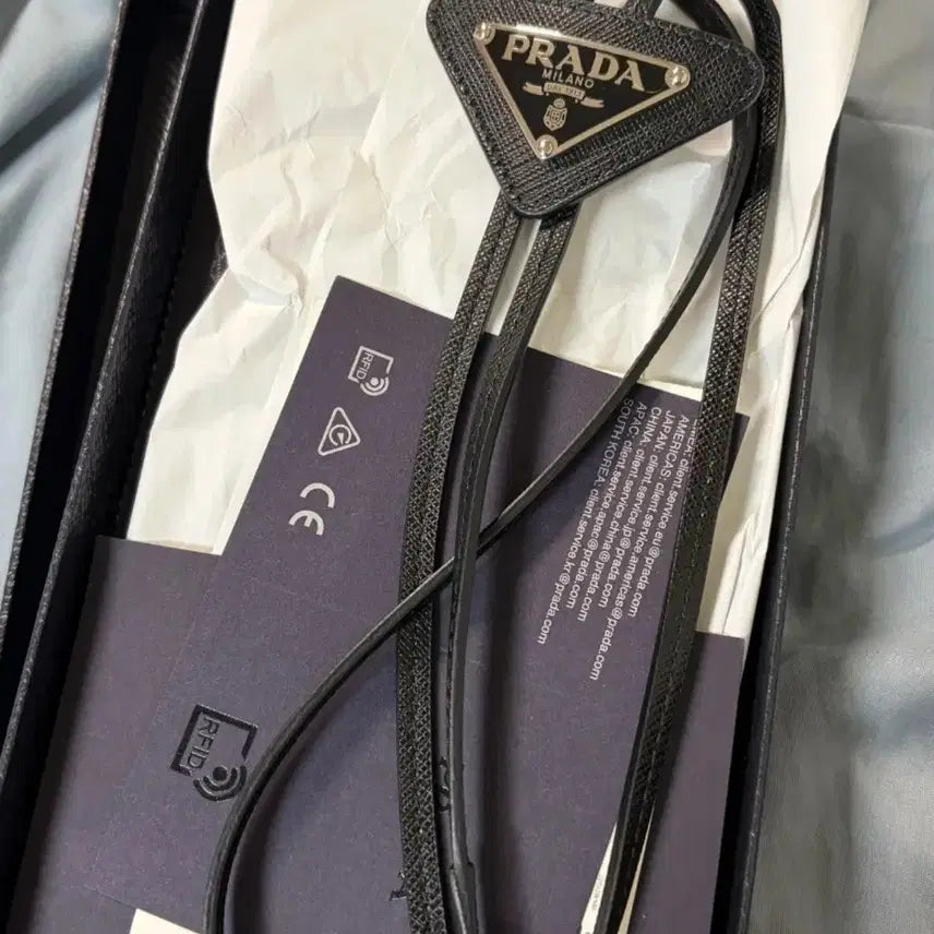 [BUNJANG] Prada Bolo Tie / 프라다 볼로타이 넥타이 프라다넥타이 파워정품(남여공용)