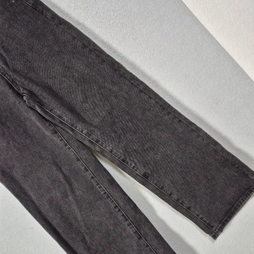 [SOLD OUT] S-BIN 블랙 워싱 데님 와이드 팬츠 55
