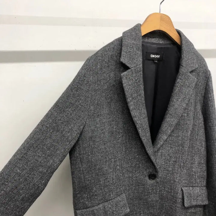 [BUNJANG] DKNY Oversized Cashmere Blend Blazer Jacket / 한섬 DKNY 여성 오버핏 캐시미어 자켓 XS