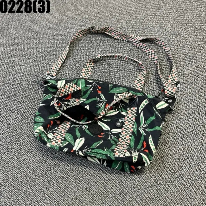 [BUNJANG] Kipling Floral Pattern Tote Bag/Shoulder Bag / 키플링 플로럴 패턴 토트백 겸 숄더백(키링x) 0228