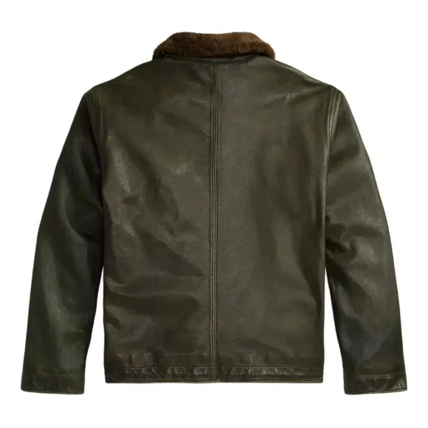 [BUNJANG] RRL Leather Deck Jacket N-1 / rrl 더블알엘 레더 덱자켓 N-1