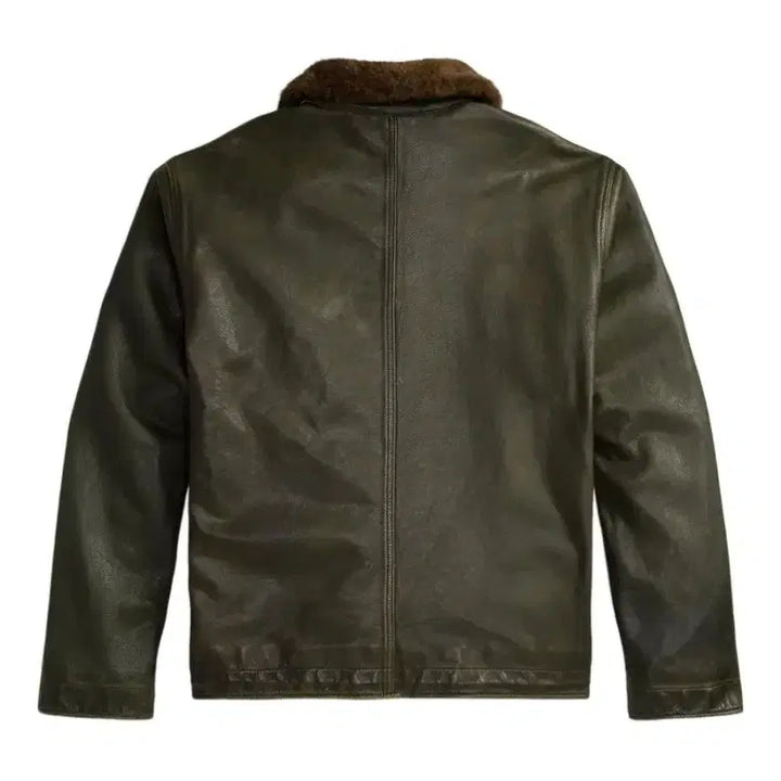 [BUNJANG] RRL Leather Deck Jacket N-1 / rrl 더블알엘 레더 덱자켓 N-1