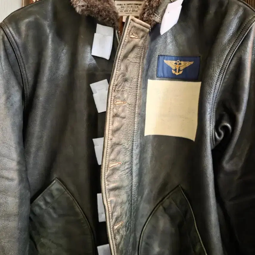 [BUNJANG] RRL Leather Deck Jacket N-1 / rrl 더블알엘 레더 덱자켓 N-1