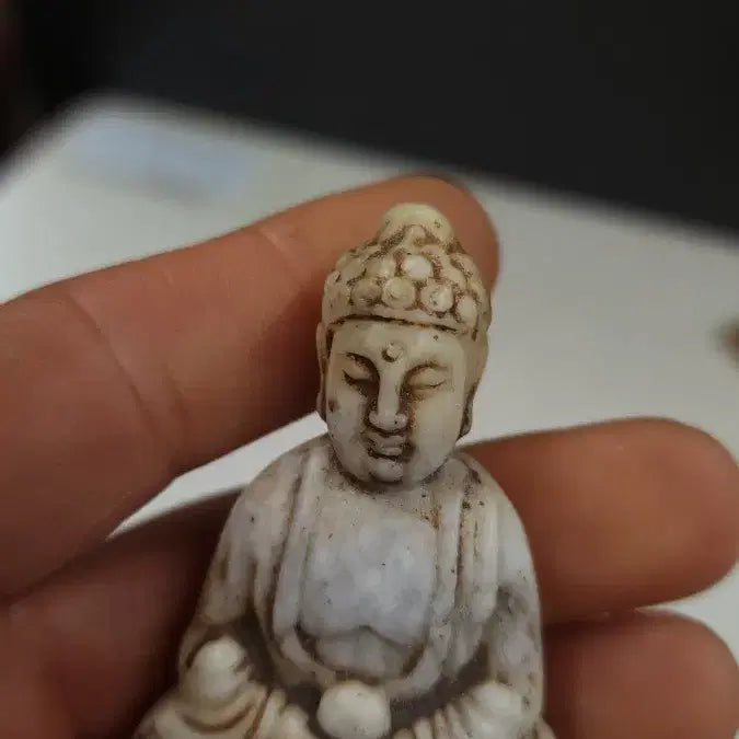 [BUNJANG] Jade Seated Buddha Statue / 고옥에강옥 백옥좌상불상