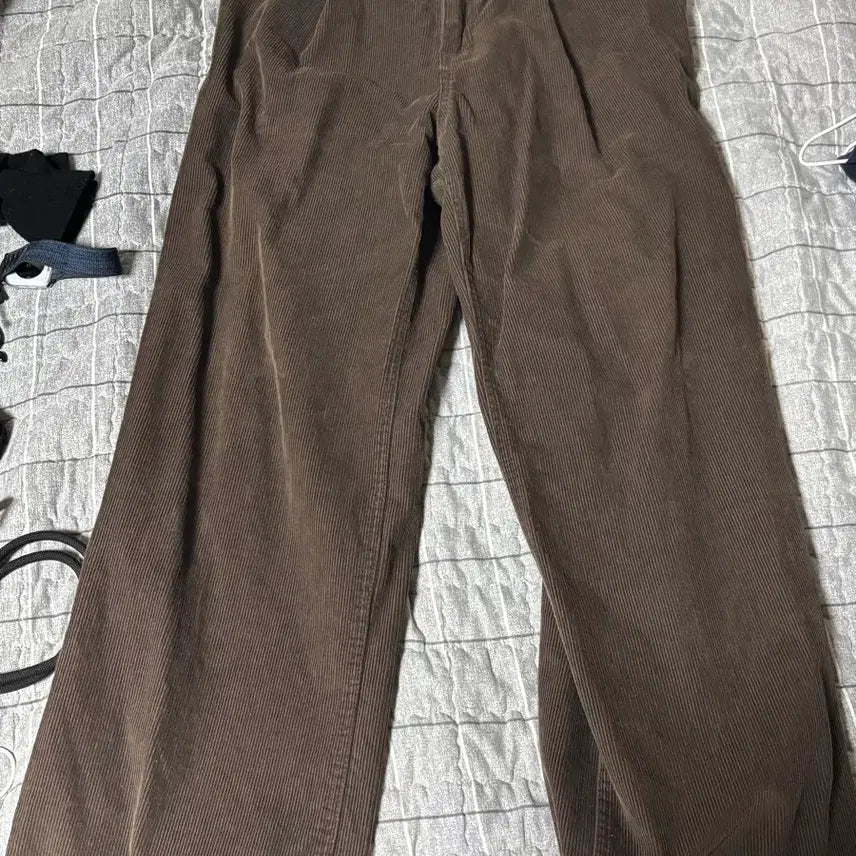 [BUNJANG] X Container Wide Corduroy Pants Brown / 엑스컨테이너 와이드 코듀로이 팬츠 브라운