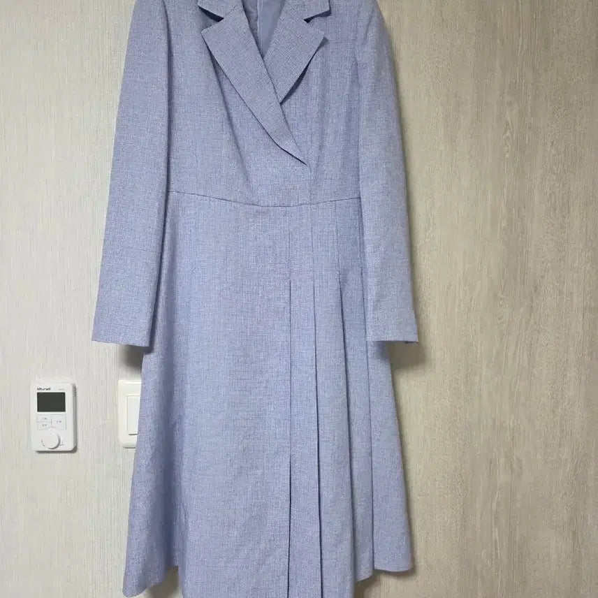 [BUNJANG] Line Dress Melange Blue Size 55 / 실착1회.라인 원피스 55사이즈 멜란지블루 색상