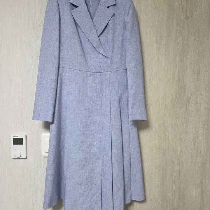 [BUNJANG] Line Dress Melange Blue Size 55 / 실착1회.라인 원피스 55사이즈 멜란지블루 색상