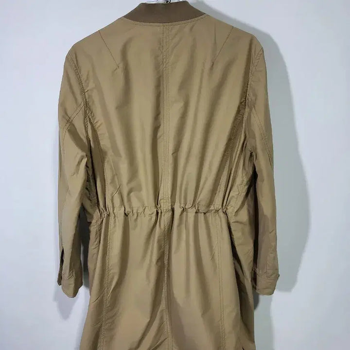 [BUNJANG] BCBG Beige Long Bomber Jacket / BCBG 베이지 롱 봄버 자켓