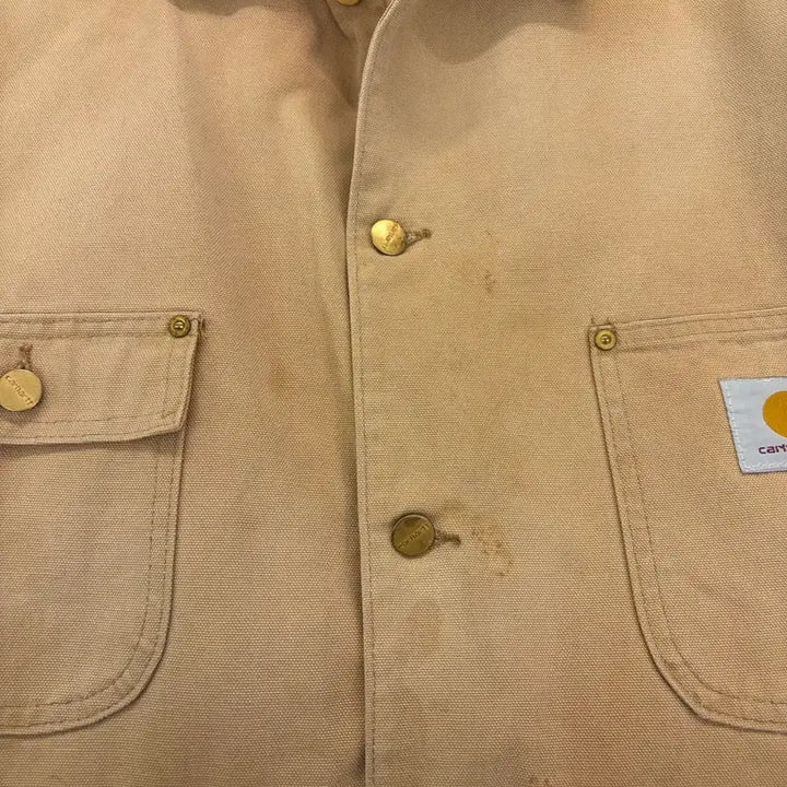 [BUNJANG] Carhartt Corduroy Collar Jacket / 칼하트 브라운 코듀로이 깃 자켓