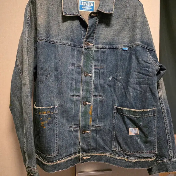 [BUNJANG] Liberators Painted Denim Jacket / [XL] 리버레이더스 페인티드 데님 자켓