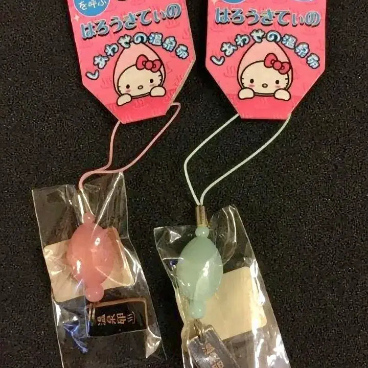 [BUNJANG] Onseran Kitty 2-Piece Set Egg Kitty Strap / 온세란 키티 2종세트,온천 키티, 달걀 키티스트랩, 계란 키티