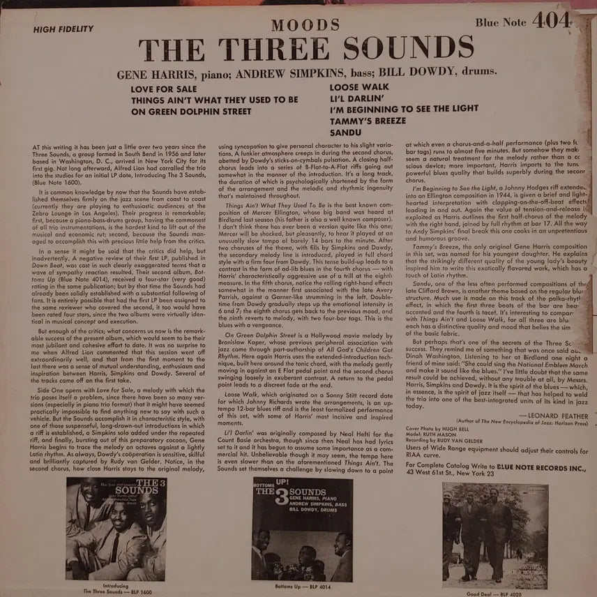 [BUNJANG] Three Sounds Blue Note LP / ORIGINAL BLUE NOTE LP - THREE SOUNDS