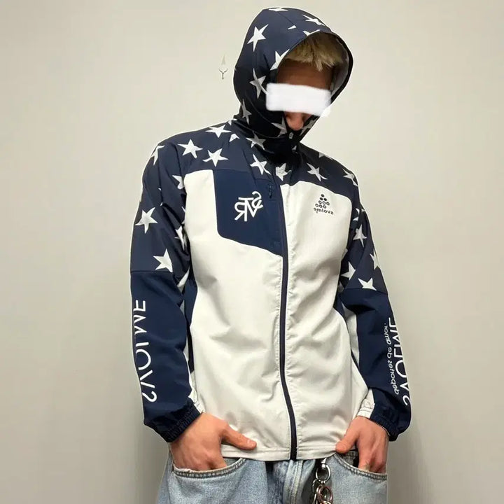 [BUNJANG] Svolme Star Pattern Training Windbreaker Jacket / Svolme 별 패턴 트레이닝 바람막이 자켓